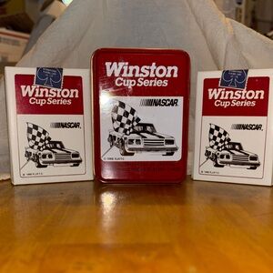 Vintage Cup Series Red and White Playing Cards Set